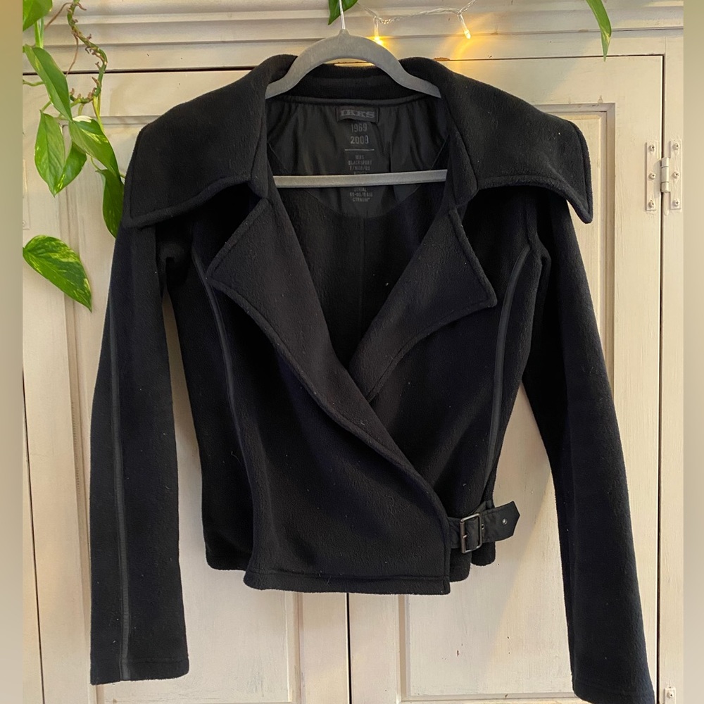 Fleece moto jacket